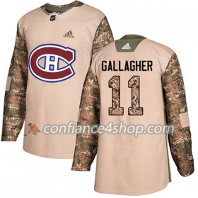 Adidas Maillot de Hockey Montreal Canadiens Brendan Gallagher 11 2017-2018 Camo Veterans Day Practice Authentic - Homme